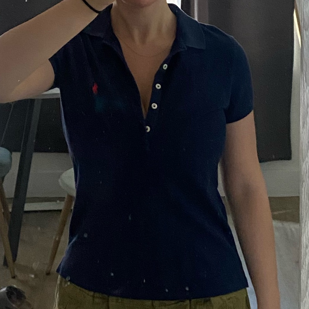 Ralph Lauren Dark Blue Slim Fit Polo